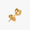 J'EVAR 18KT Yellow Gold Lotus Petals ALTR Lab Grown Diamond Earrings Back View | 2.00 CT