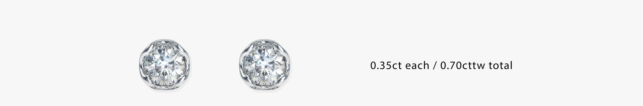 Lotus Petals Diamond Stud Earrings