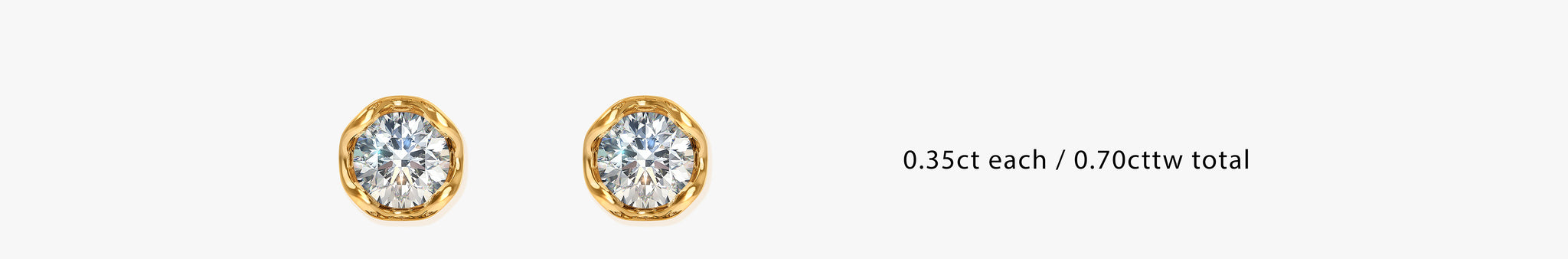 Lotus Petals Diamond Stud Earrings