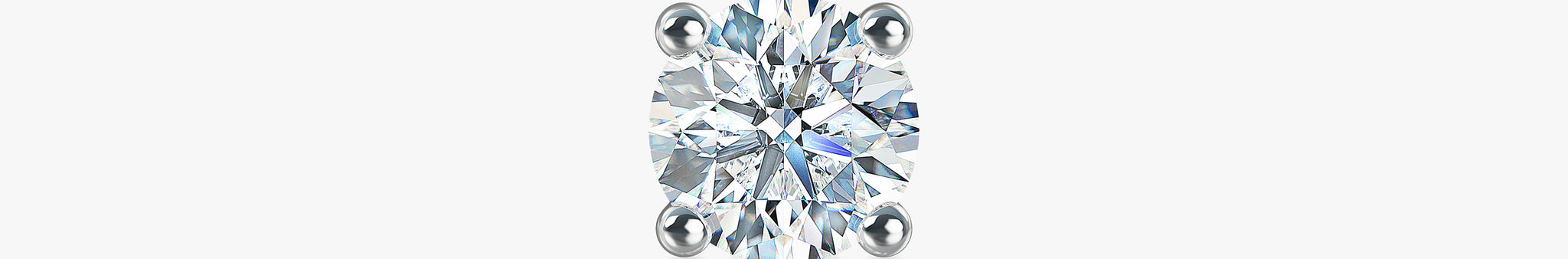J'EVAR 18KT White Gold ALTR Lab Grown Diamond Single Stud Earring with Guardian Backs Front View