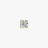 J'EVAR 18KT Yellow Gold ALTR Lab Grown Diamond Single Stud Earring with Guardian Backs Front View | Single / 1.00 CT