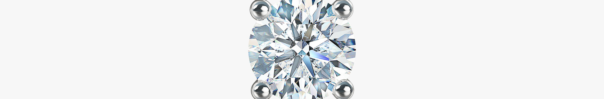 J'EVAR 18KT White Gold ALTR Lab Grown Diamond Single Stud Earring with Guardian Backs Front View
