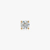 J'EVAR 18KT Yellow Gold ALTR Lab Grown Diamond Single Stud Earring with Guardian Backs Front View | Single / 1.25 CT