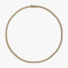 J'EVAR 18kt Lotus Petals Tennis Necklace ALTR Lab Grown Lotus Petals Diamond Tennis Necklace Top View | 10.00 CT