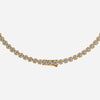 J'EVAR 18kt Lotus Petals Tennis Necklace ALTR Lab Grown Lotus Petals Diamond Tennis Necklace Lock View | 15.00 CT