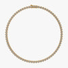 J'EVAR 18kt Lotus Petals Tennis Necklace ALTR Lab Grown Lotus Petals Diamond Tennis Necklace Top View | 15.00 CT