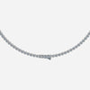 J'EVAR 18kt Lotus Petals Tennis Necklace ALTR Lab Grown Lotus Petals Diamond Tennis Necklace  Lock View | 6.00 CT