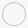 J'EVAR 18kt Lotus Petals Tennis Necklace ALTR Lab Grown Lotus Petals Diamond Tennis Necklace Top View | 6.00 CT