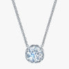J'EVAR 14KT White Gold Solitaire ALTR Lab Grown Diamond Necklace Front View | 2.00 CT