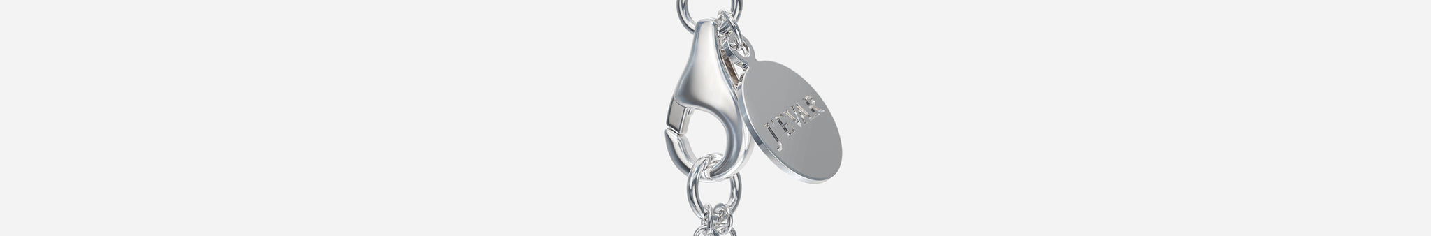 J'EVAR 14KT White Gold Solitaire ALTR Lab Grown Diamond Necklace Lock View