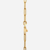 J'EVAR 14KT Yellow Gold Paperclip Lariat Heart ALTR Lab Grown Diamond Necklace Lock View | 0.15 CT
