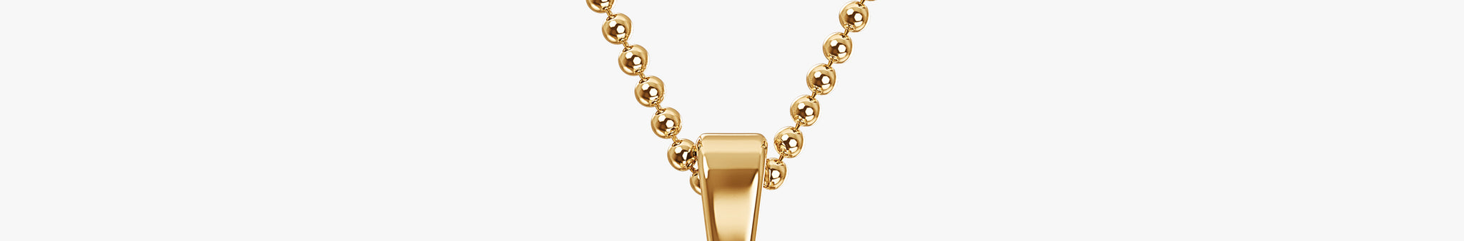 TYPE by J'EVAR 7MM B SOLITAIRE DIAMOND INITIAL PENDANT 18K Yellow Gold ALTR Lab Grown Diamond Front View