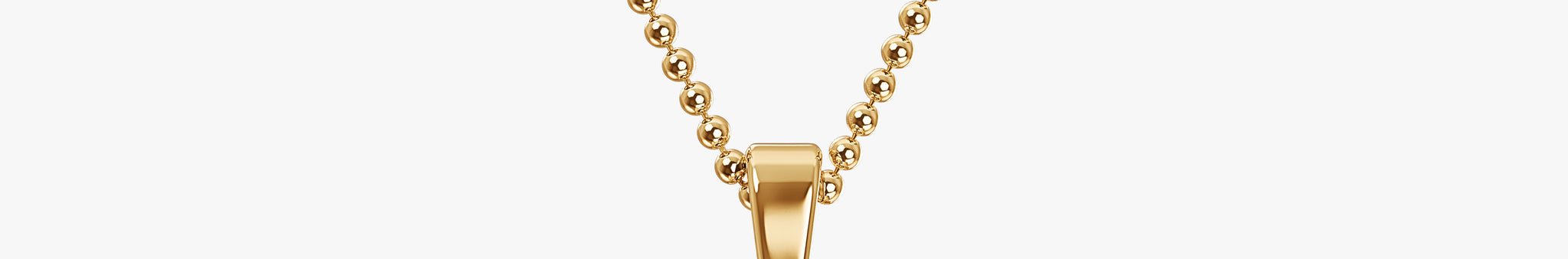 TYPE by J'EVAR 9MM B SOLITAIRE DIAMOND INITIAL PENDANT 18K Yellow Gold ALTR Lab Grown Diamond Front View