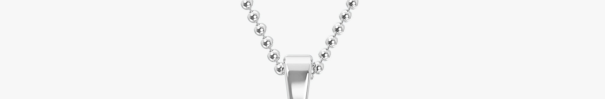 TYPE by J'EVAR 7MM LETTER D SOLITAIRE DIAMOND INITIAL PENDANT 18K White Gold ALTR Lab Grown Diamond Front View