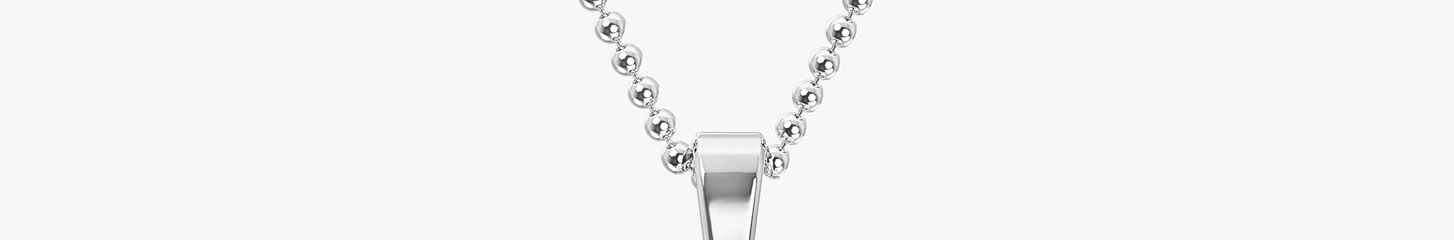 TYPE by J'EVAR 7MM LETTER F SOLITAIRE DIAMOND INITIAL PENDANT 18K White Gold ALTR Lab Grown Diamond Front View