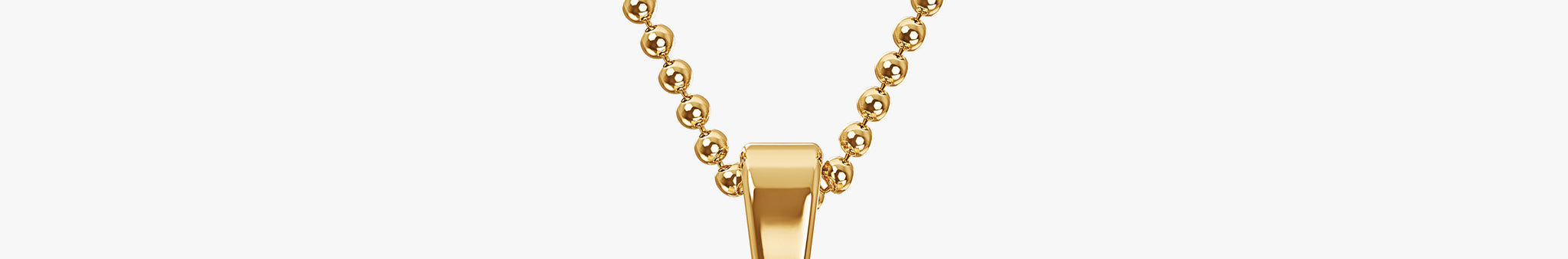 TYPE by J'EVAR 7MM H SOLITAIRE DIAMOND INITIAL PENDANT 18K Yellow Gold ALTR Lab Grown Diamond Front View