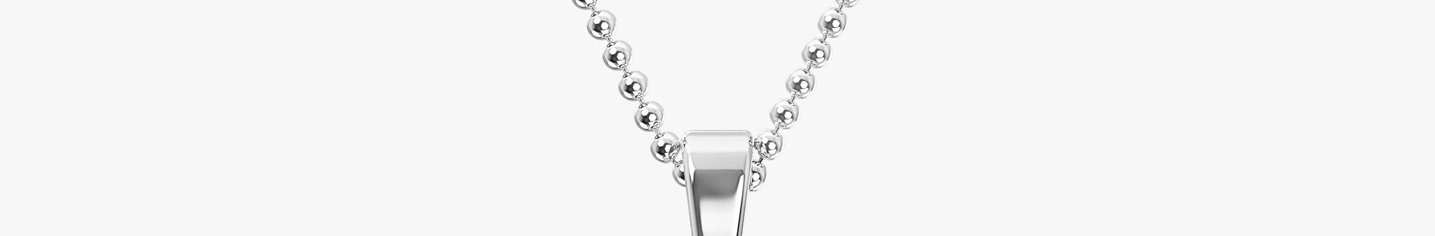 TYPE by J'EVAR 7MM LETTER J SOLITAIRE DIAMOND INITIAL PENDANT 18K White Gold ALTR Lab Grown Diamond Front View