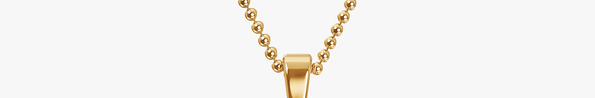 TYPE by J'EVAR 7MM C SOLITAIRE DIAMOND INITIAL PENDANT 18K Yellow Gold ALTR Lab Grown Diamond Front View