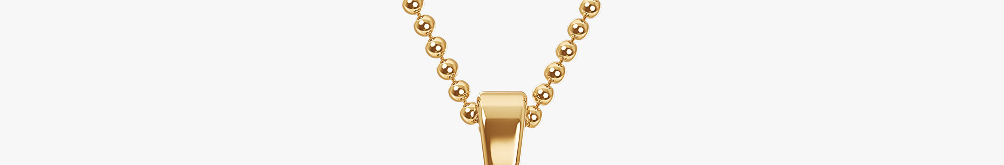 TYPE by J'EVAR 9MM C A SOLITAIRE DIAMOND INITIAL PENDANT 18K Yellow Gold ALTR Lab Grown Diamond Back View