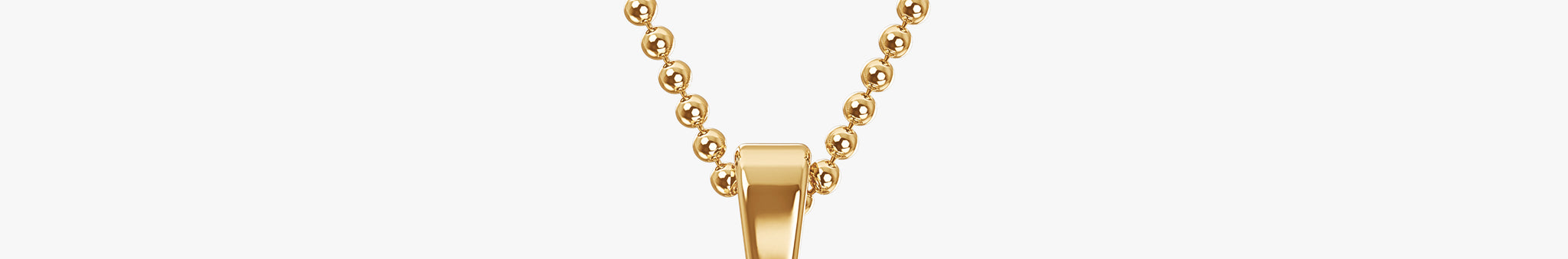 TYPE by J'EVAR 7MM D SOLITAIRE DIAMOND INITIAL PENDANT 18K Yellow Gold ALTR Lab Grown Diamond Front View