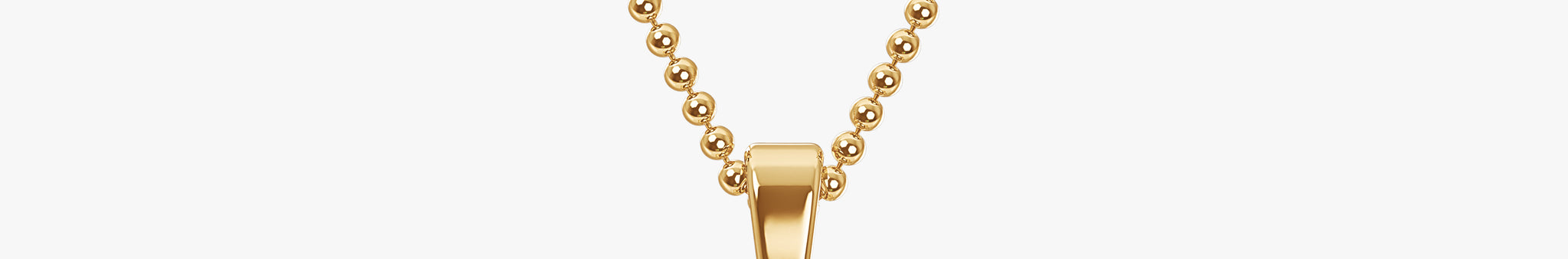 TYPE by J'EVAR 9MM D A SOLITAIRE DIAMOND INITIAL PENDANT 18K Yellow Gold ALTR Lab Grown Diamond Back View