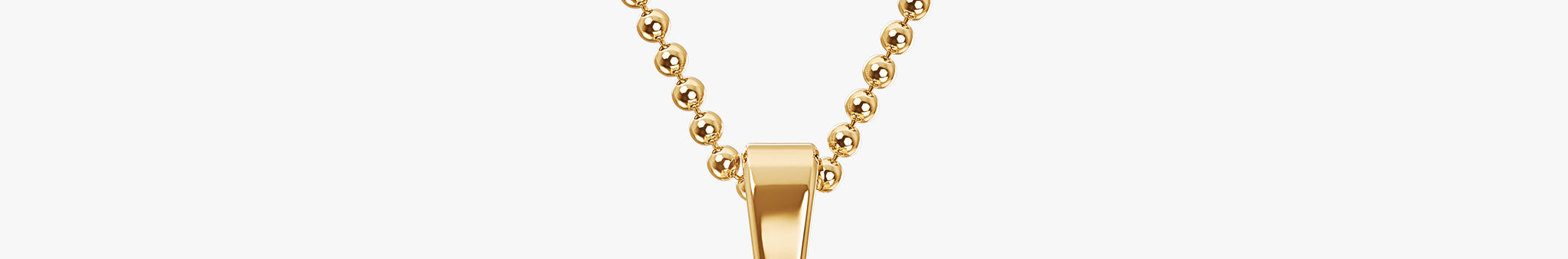 TYPE by J'EVAR 7MM E SOLITAIRE DIAMOND INITIAL PENDANT 18K Yellow Gold ALTR Lab Grown Diamond Front View