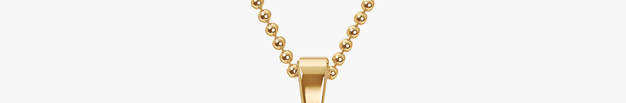 TYPE by J'EVAR 9MM E A SOLITAIRE DIAMOND INITIAL PENDANT 18K Yellow Gold ALTR Lab Grown Diamond Back View