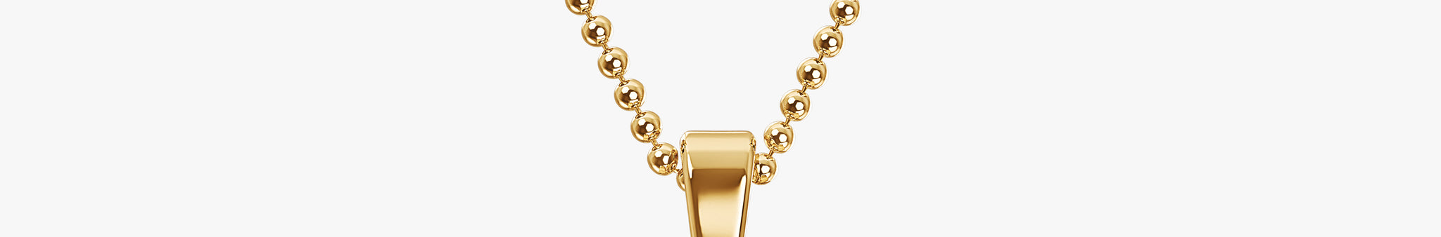 TYPE by J'EVAR 9MM N SOLITAIRE DIAMOND INITIAL PENDANT 18K Yellow Gold ALTR Lab Grown Diamond Front View