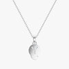 TYPE by J'EVAR 7MM LETTER Q SOLITAIRE DIAMOND INITIAL PENDANT 18K White Gold ALTR Lab Grown Diamond Back View | NO CHAIN / Q
