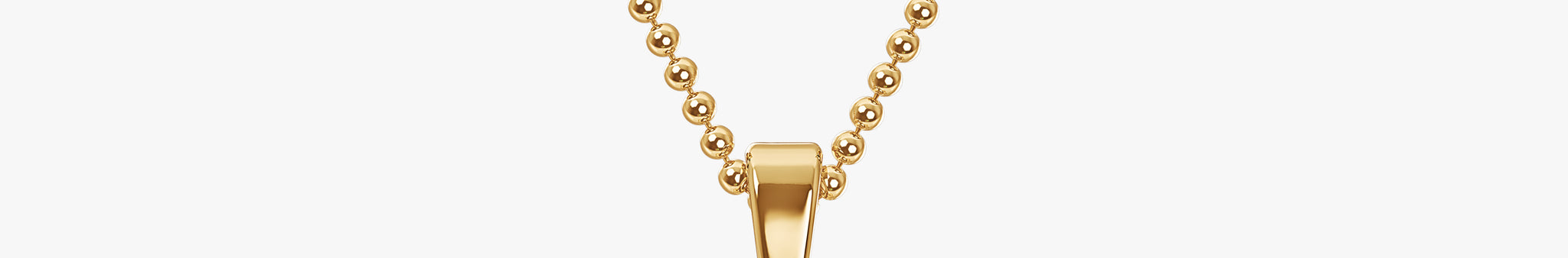 TYPE by J'EVAR 9MM S A SOLITAIRE DIAMOND INITIAL PENDANT 18K Yellow Gold ALTR Lab Grown Diamond Back View