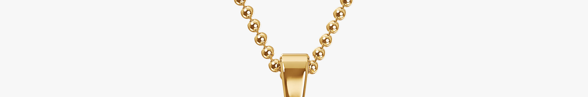 TYPE by J'EVAR 9MM T SOLITAIRE DIAMOND INITIAL PENDANT 18K Yellow Gold ALTR Lab Grown Diamond Front View