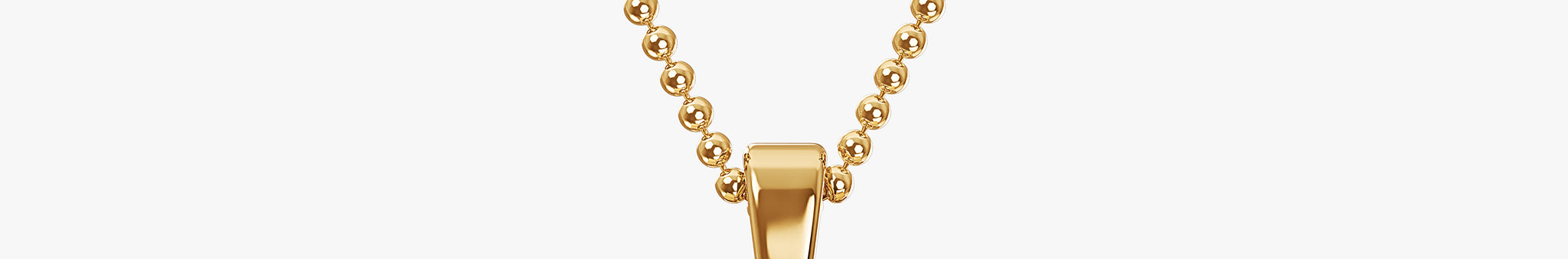 TYPE by J'EVAR 9MM V SOLITAIRE DIAMOND INITIAL PENDANT 18K Yellow Gold ALTR Lab Grown Diamond Front View