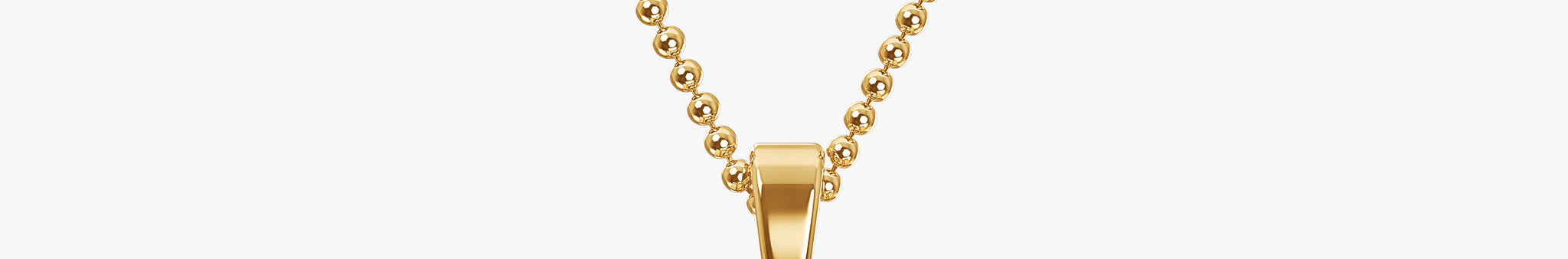 TYPE by J'EVAR 7MM W SOLITAIRE DIAMOND INITIAL PENDANT 18K Yellow Gold ALTR Lab Grown Diamond Front View