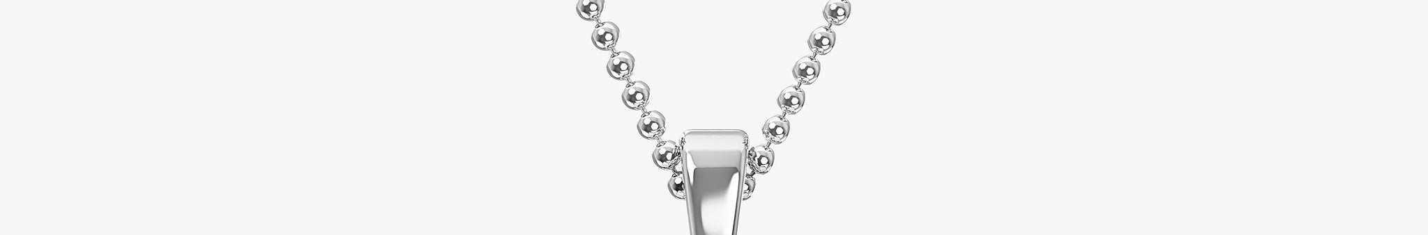 TYPE by J'EVAR 7MM LETTER X SOLITAIRE DIAMOND INITIAL PENDANT 18K White Gold ALTR Lab Grown Diamond Front View