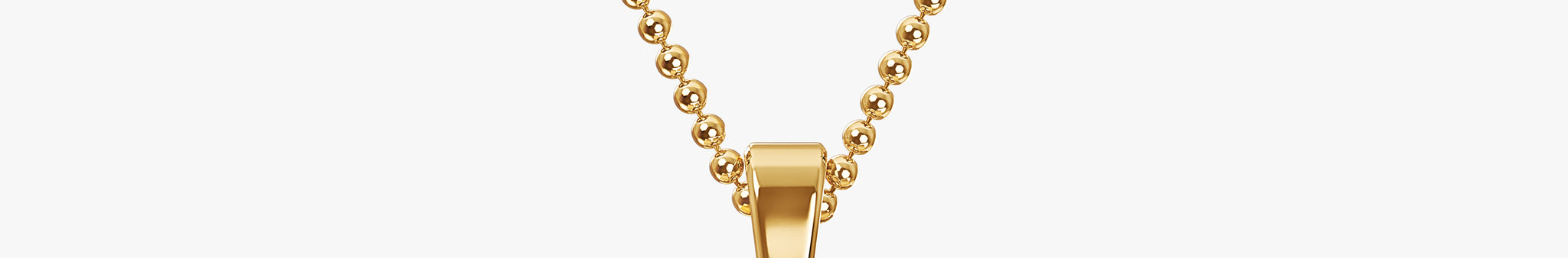 TYPE by J'EVAR 7MM Y SOLITAIRE DIAMOND INITIAL PENDANT 18K Yellow Gold ALTR Lab Grown Diamond Front View