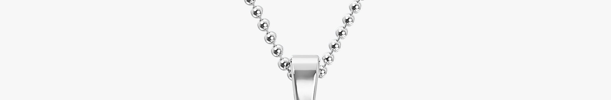 TYPE by J'EVAR 7MM LETTER P SOLITAIRE DIAMOND INITIAL PENDANT 18K White Gold ALTR Lab Grown Diamond Front View