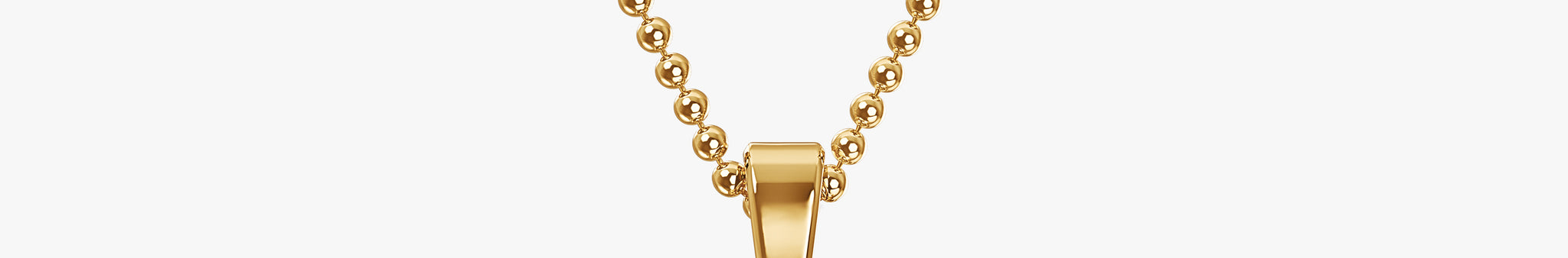 TYPE by J'EVAR 7MM Q SOLITAIRE DIAMOND INITIAL PENDANT 18K Yellow Gold ALTR Lab Grown Diamond Front View