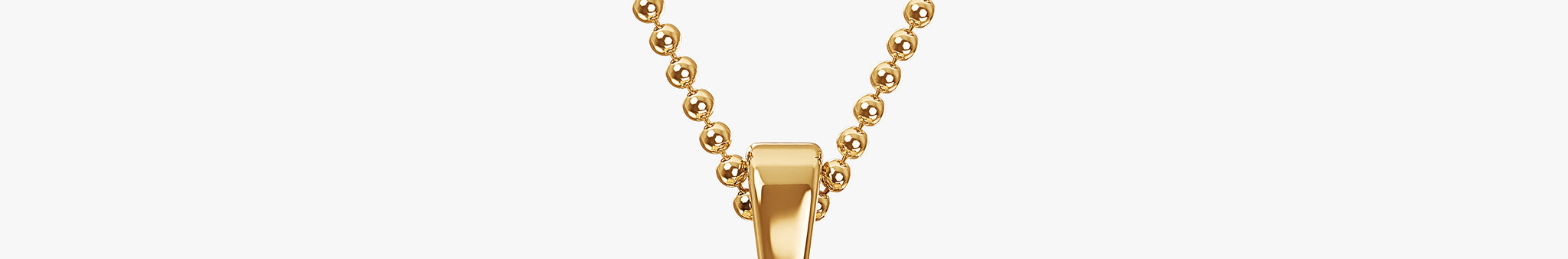 TYPE by J'EVAR 7MM X SOLITAIRE DIAMOND INITIAL PENDANT 18K Yellow Gold ALTR Lab Grown Diamond Front View