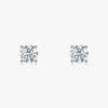 J'EVAR 14KT White Gold ALTR Lab Grown Diamond Stud Earrings Front View | Pair / 1.20 CT