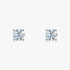 J'EVAR 14KT White Gold ALTR Lab Grown Diamond Stud Earrings Front View | Pair / 1.50 CT