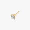 J'EVAR 18KT Yellow Gold ALTR Lab Grown Diamond Stud Earrings with Guardian Backs Perspective View | Pair / 2.00 CT