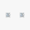J'EVAR 14KT White Gold ALTR Lab Grown Diamond Stud Earrings Front View | Pair / 0.30 CT
