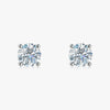 J'EVAR 18KT White Gold ALTR Lab Grown Diamond Stud Earrings with Guardian Backs Front View | Pair / 3.50 CT