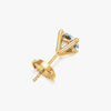 J'EVAR 18KT Yellow Gold ALTR Lab Grown Diamond Stud Earrings with Guardian Backs Back View | Pair / 3.50 CT