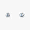 J'EVAR 14KT White Gold ALTR Lab Grown Diamond Stud Earrings Front View | Pair / 0.70 CT