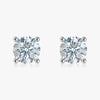 J'EVAR 18KT White Gold ALTR Lab Grown Diamond Stud Earrings with Guardian Backs Front View | Pair / 8.00 CT