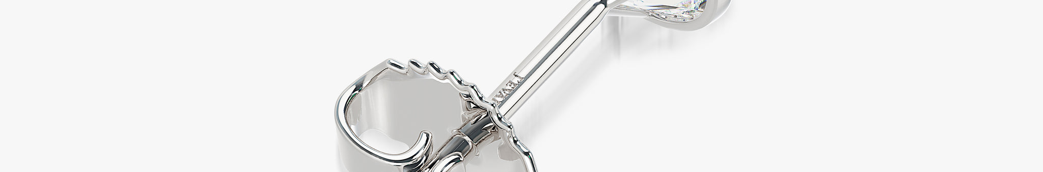 J'EVAR 18KT White Gold Elements ALTR Lab Grown Diamond Earrings Back View