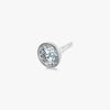 J'EVAR 18KT White Gold Elements ALTR Lab Grown Diamond Bezel Stud Earrings Prospective View | 2.50 CT