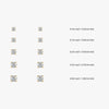J'EVAR 14KT Yellow Gold ALTR Lab Grown Diamond Stud Earrings Size Guide | Pair / 0.50 CT