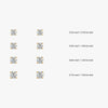 J'EVAR 14KT Yellow Gold ALTR Lab Grown Diamond Stud Earrings Size Guide | Pair / 1.20 CT